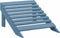 vidaXL - Tuinstoel - Adirondack - met - voetenbank - massief - vurenhout - blauw