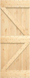 vidaXL - Schuifdeur - met - beslag - 80x210 - cm - massief - grenenhout