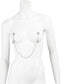 Fifty Shades At My Mercy - Tepelklemmen Met Ketting - Zilver