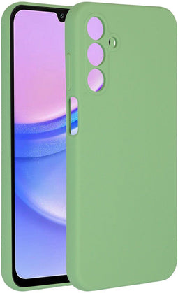 Accezz Samsung Galaxy A15 - Liquid Silicone Backcover - Schokabsorberend - Groen
