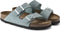 Birkenstock Arizona - Slippers - Nubuck leer - Blauw (38)