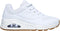Skechers Uno - Stand On Air - Dames Sneakers - Air-Cooled Memory Foam - Wit