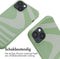 iMoshion Hoesje Geschikt voor iPhone 14 Hoesje Met Koord - iMoshion Siliconen design hoesje met koord - Groen / Retro Green