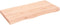 vidaXL - Wastafelblad - 100x50x(2-6) - cm - onbehandeld - massief - hout