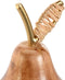 Decoratieve figuren Home ESPRIT Gouden Natuurlijk Koloniaal Peer 9 x 9 x 15 cm