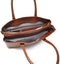 Berba Grote Schoudertas / Crossbodytas Dames - Leer - Gestreept - Laguna - Cognac