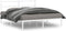 vidaXL - Bedframe - met - hoofdbord - metaal - wit - 150x200 - cm
