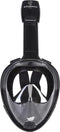 Atlantis Snorkelmasker - Full Face Masker - 180° zicht - Zwart - S/M