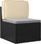 vidaXL - Ligbedkussen - voor - Rugsteun - Beige - 60x40x12 - cm - Oxford - Stof