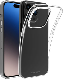 Vivanco Super Slim (iPhone 15 Plus) - Soft case - Stootbestendig Krasbestendig - Transparant