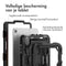 Accezz Rugged Backcover - iPad mini 6 - Schouderstrap en screenprotector - Zwart