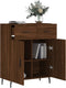 vidaXL - Dressoir - 69,5x34x90 - cm - bewerkt - hout - bruin - eikenkleur