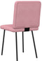 vidaXL - Eetkamerstoelen - 2 - st - fluweel - roze