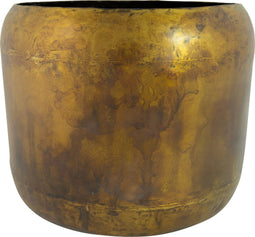 Ter Steege Bloempot-Sierpot Metaal Old Camel-Bruin D 21 cm H 18 cm