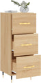 vidaXL - Dressoir - 34,5x34x90 - cm - bewerkt - hout - sonoma - eiken