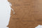 MiMi Innovations® Luxe Houten Landkaart - Muurdecoratie – France - 85x70 cm/33.5x27.6 inch - Bruin