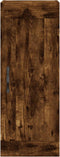 vidaXL - Wandkast - 34,5x34x90 - cm - bewerkt - hout - gerookt - eikenkleurig