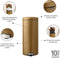 Brabantia NewIcon - Prullenbak - 30 liter - Warm Brass