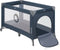 Lionelo Stefi - Campingbedje 3-in-1 - Babybed Reisbedje Box - 60x120 cm - Zij-ingang Rits - Inclusief Matras - Blauw