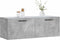 vidaXL - Wandkast - 100x36,5x35 - cm - bewerkt - hout - betongrijs