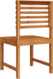 vidaXL - Ligbedden - Zonder - Armleuningen - - - Set - van - 2 - in - Massief - Acaciahout