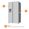 Samsung RS70F64KEFEF - Amerikaanse koel/vriescombinatie - Wifi water- en ijsdispenser - 417/218 liter