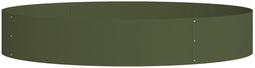 vidaXL - Tuinplanter - Olijfgroen - 120x120x20 - cm - Staal