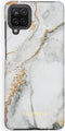 Selencia Hoesje Geschikt voor Samsung Galaxy A12 Hoesje - Selencia Maya Fashion Backcover - grijs
