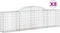 vidaXL - Schanskorven - 8 - st - gewelfd - 300x30x80/100 - cm - gegalvaniseerd - ijzer
