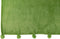 J-Line Plaid Pompom - fleece deken - polyester - grasgroen - 170 x 130 cm - woonaccessoires