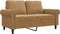 vidaXL - Tweezitsbank - 120 - cm - fluweel - bruin