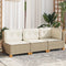 vidaXL - Tuinbank - 3-zits - met - kussens - poly - rattan - beige