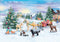 PLAYMOBIL Adventskalender Paarden: kerst sleerit - 71345
