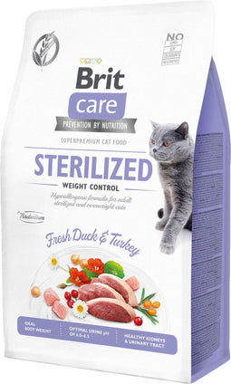 Brit Sterilized Weight Control Eend&Kalkoen - Kattenvoer - 400 g