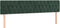 vidaXL - Hoofdborden - 2 - st - 100x7x78/88 - cm - fluweel - donkergroen