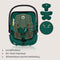 Lionelo Astrid i-Size Autostoel - ADAC 5-sterren - 40-87 cm - RWF - Memory Foam - Verstelbare hoofdsteun (7 cm) - Groen