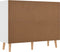 vidaXL - Dressoir - 90x30x72 - cm - bewerkt - hout - wit
