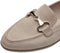 Tamaris dames loafers - elastische instap met gesp - beige - Maat 39