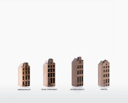 Amsterdamse Grachtenpanden (set van 4) – Klein