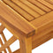 vidaXL - Tuin - Bijzettafel - Bruin - 45x45x50 - cm - Massief - Acaciahout