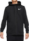 Nike Dri-FIT Fleece Full Zip Sportvest Heren - Maat M - Zwart - Wit