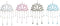 Ophangdecoratie Home ESPRIT Blauw Wit Grijs Roze Ijzer Orientaals Lotus Bloem (4 Stuks)