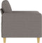 Fauteuil 60 cm stof taupe