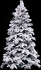 Kunst Kerstboom Wit & Groen - PVC, Metaal & Polyethyleen - 210CM