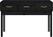 vidaXL - Wandtafel - 114x40x75 - cm - massief - grenenhout - zwart