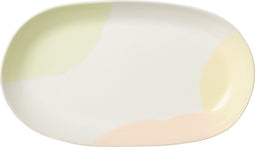 J-Line bord Ovaal Punt - porselein - mix - 4 stuks