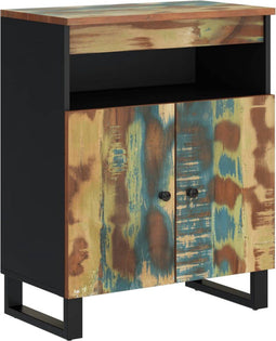 vidaXL - Dressoir - met - 2 - deuren - 60x33x75 - cm - massief - gerecycled - hout