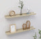 vidaXL - Wandplanken - 2 stuks - MDF - 60x9x3 cm - Sonoma eiken (2 stuks)