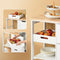 SoBuy FKW79-W - Keukentrolley - 3 Laden 3 Planken - Wit - 68x38x85cm