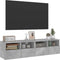 vidaXL - Tv-wandmeubels - 2 - st - 60x30x30 - cm - bewerkt - hout - betongrijs